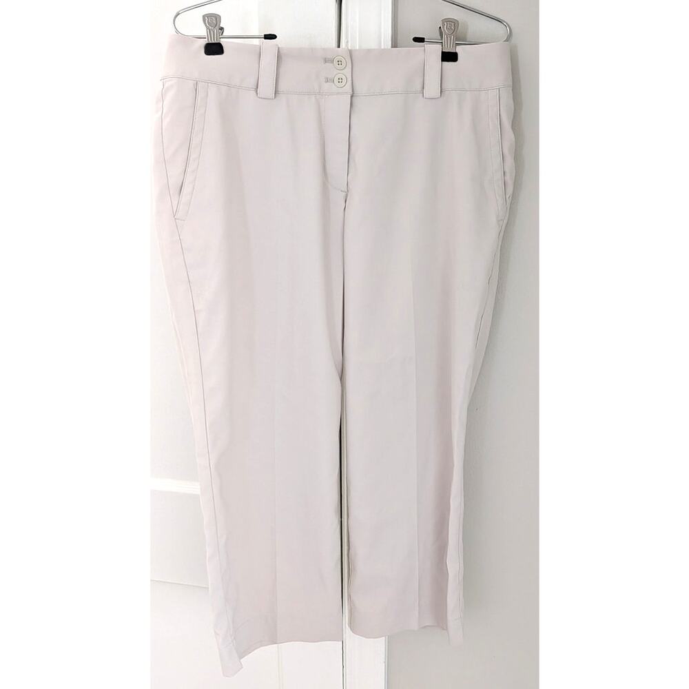 Nike Golf Tour Performance Dri-Fit Cropped Pants Sz 8 Khaki